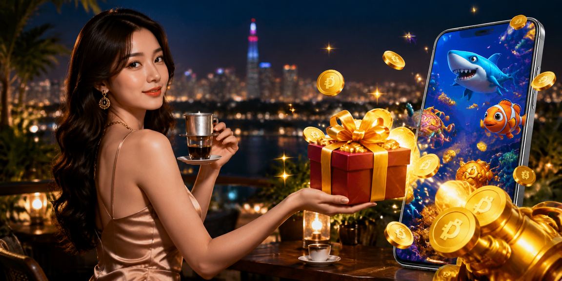 Người chơi gfl2 tại Hà Nội trải nghiệm Ban Cá và Slot trong quán cà phê ban đêm